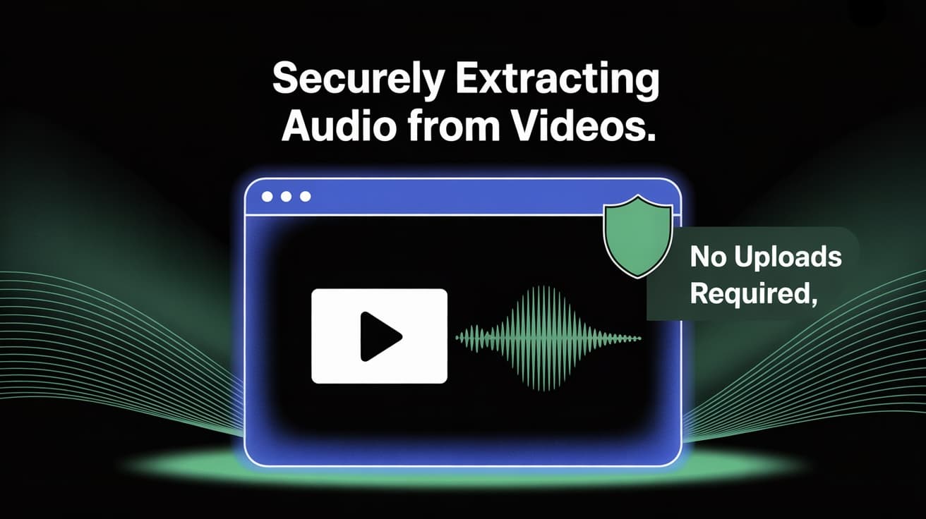 Extract Audio from Video Instantly & Securely