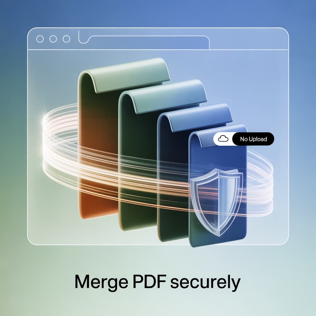 Free secure online PDF merger tool (no upload required)