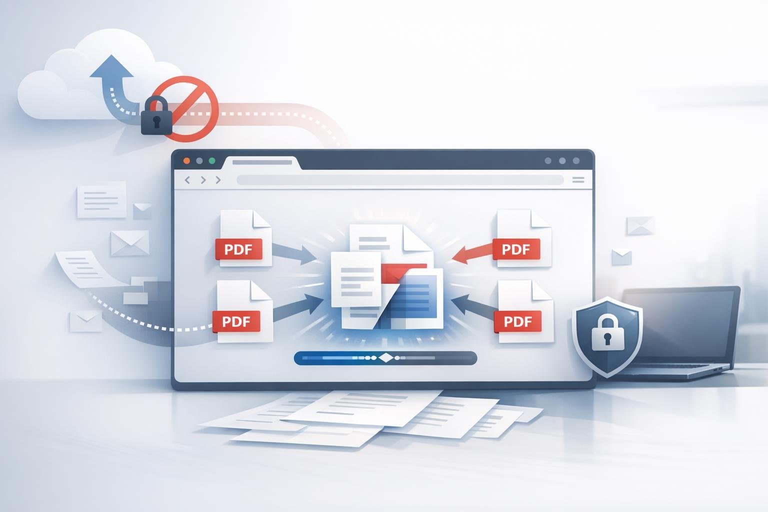 Why Merging PDFs Locally Is More Secure Than Uploading to Online Servers