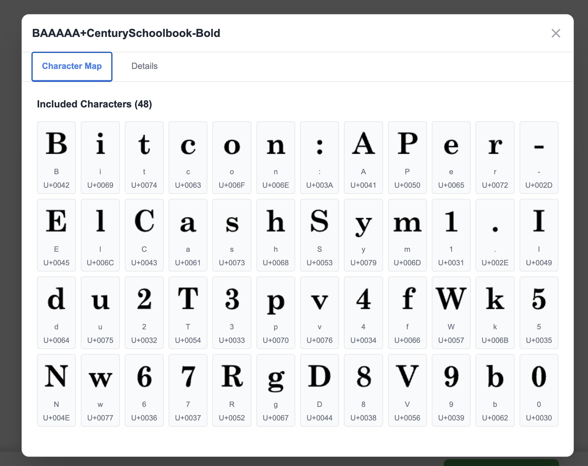 Select PDF for Extract Font